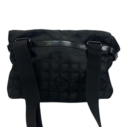 CHANEL Shoulder Bag Nylon black New travel line