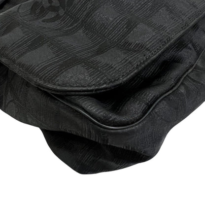 CHANEL Shoulder Bag Nylon black New travel line