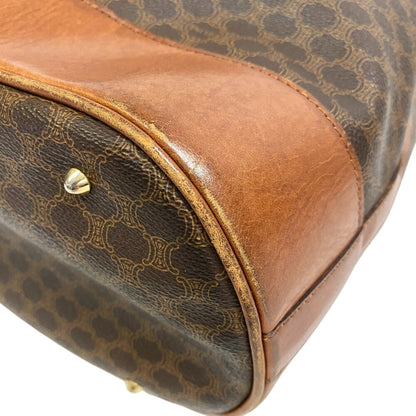 CELINE Backpack leather light brown Macadam Pattern
