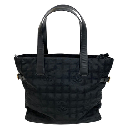 CHANEL Tote Bag Nylon, Leather black New travel line GM
