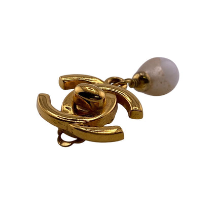 CHANEL Earring gold gold COCO Mark