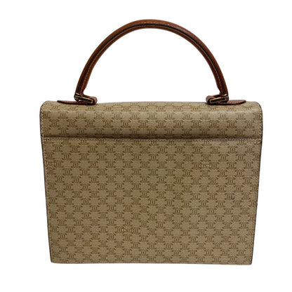CELINE Handbag leather beige Macadam