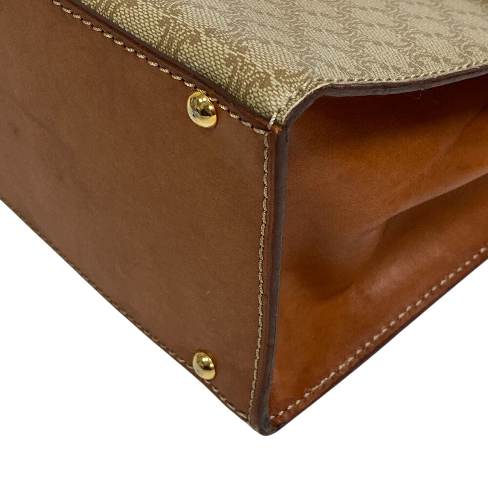 CELINE Handbag leather beige Macadam