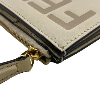 FENDI Bifold Wallet 8M0447 Calfskin white Rome
