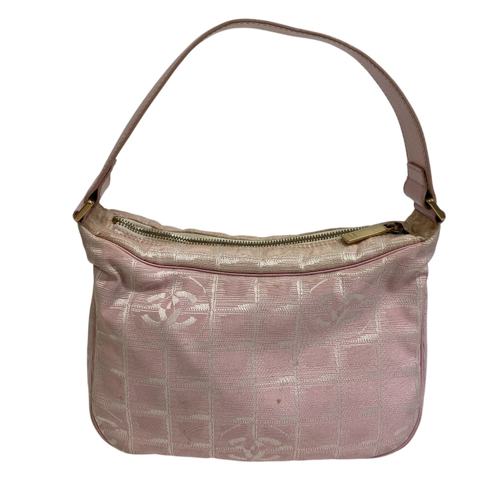 CHANEL Shoulder Bag Canvas, Nylon pink New Travel Shoulder Bag