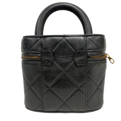 CHANEL Handbag leather black Matrasse
