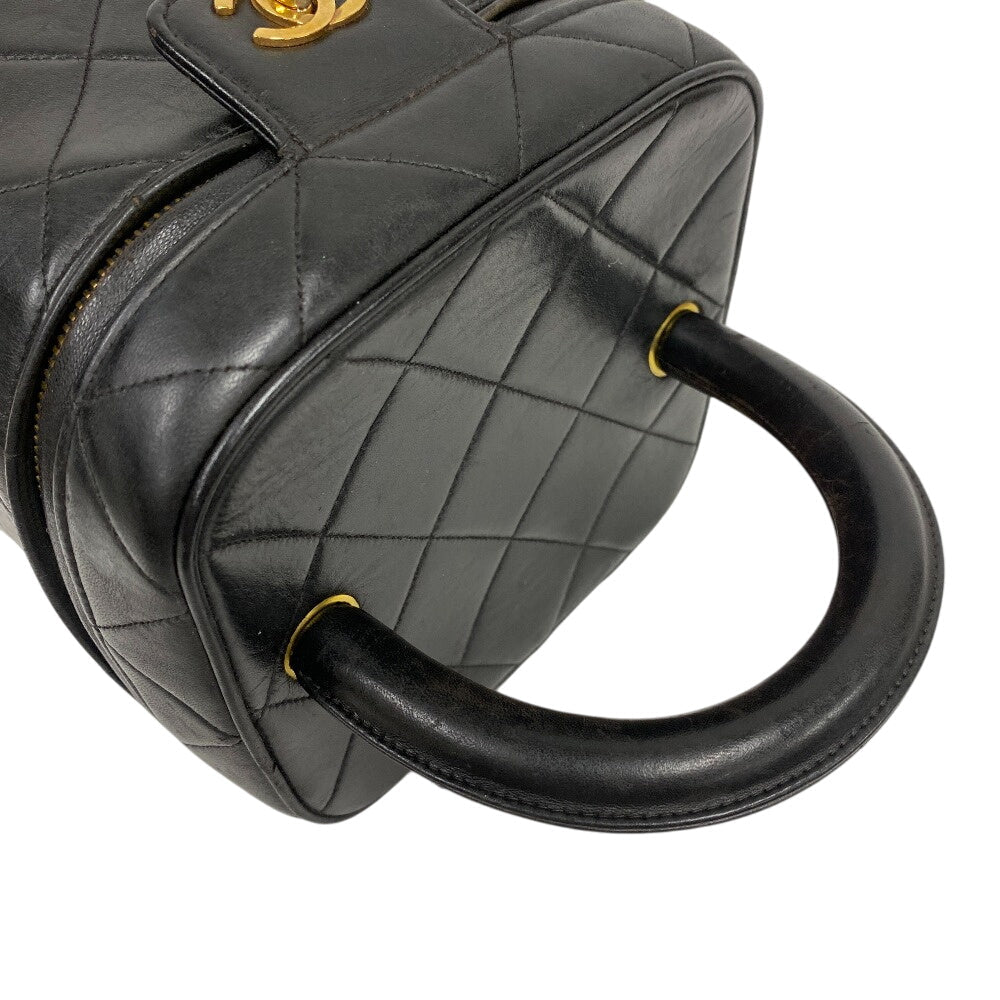 CHANEL Handbag leather black Matrasse