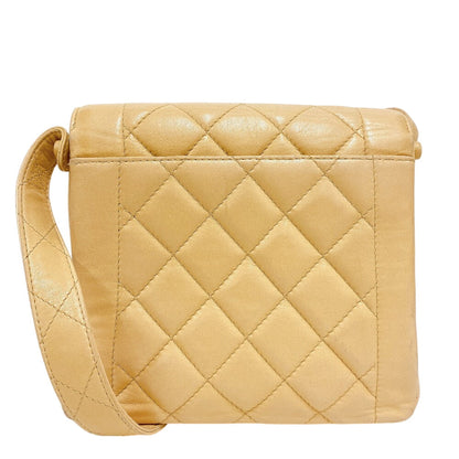 CHANEL Handbag leather beige Matrasse