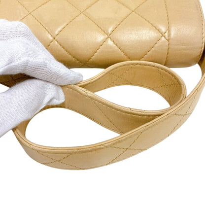CHANEL Handbag leather beige Matrasse