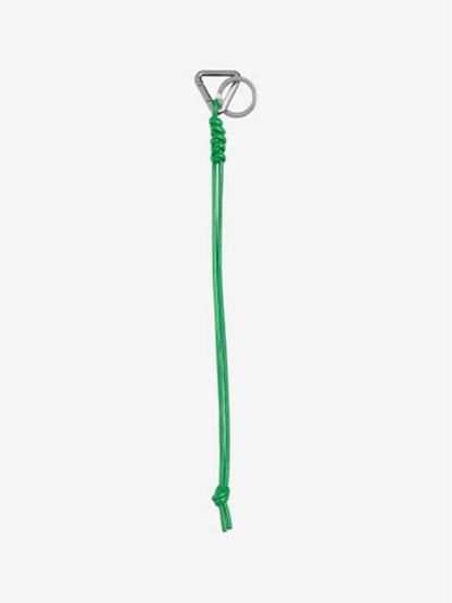 Luxury Bottega Veneta Leather Strap Silver Key Holder Green