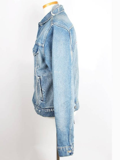 Luxury Balenciaga Trending 2025 Wave logo denim jacket 46