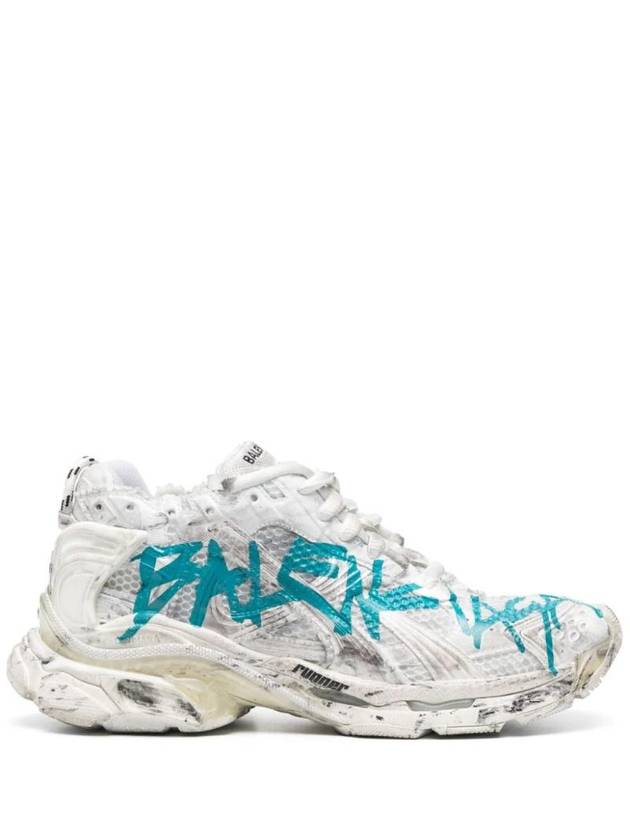Luxury Balenciaga Trending 2025 Runner Graffiti Low Top Sneakers White