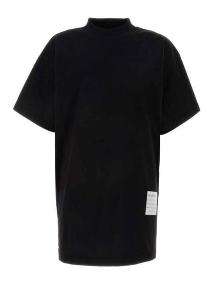 Luxury Balenciaga Trending 2025 Sample Sticker Oversized Short Sleeve T-Shirt Black