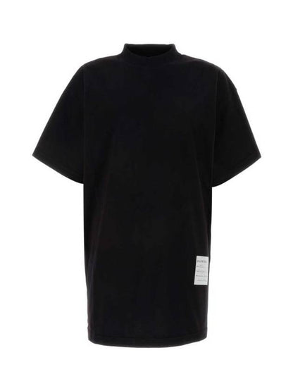 Luxury Balenciaga Trending 2025 Sample Sticker Oversized Short Sleeve T-Shirt Black