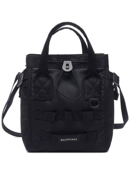 Luxury Balenciaga Trending 2025 Army Logo Small Tote Bag Black