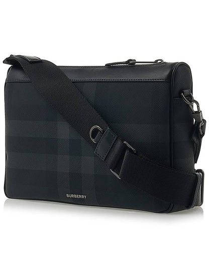 Luxury Burberry Rambler Check Cross Bag Charcoal