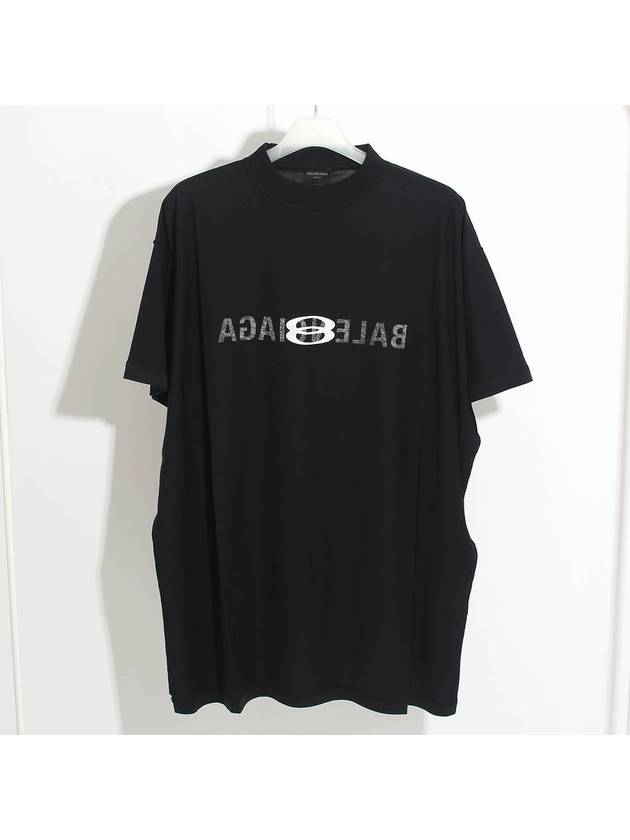 Luxury Balenciaga Trending 2025 Logo Print Short Sleeve T-Shirt Black