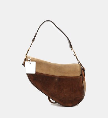Dior Saddle Vintage Brown Suede Medium