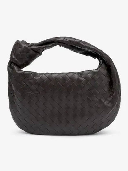 Luxury Bottega Veneta Teen Jodie Intrecciato Leather Tote Bag Brown