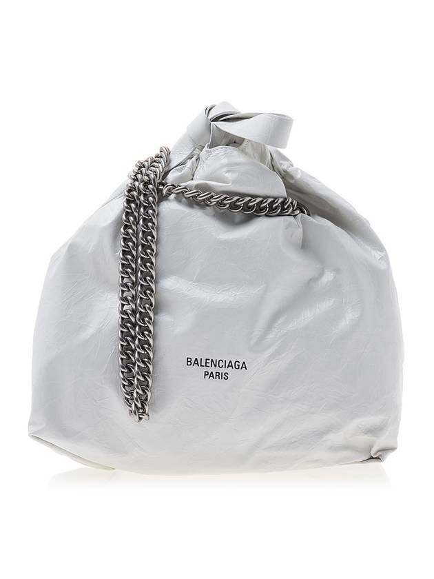 Luxury Balenciaga Trending 2025 WoMen's Crush Small Tote Bag Optic White