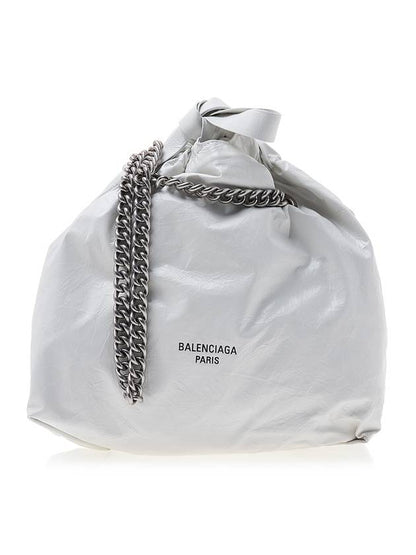 Luxury Balenciaga Trending 2025 WoMen's Crush Small Tote Bag Optic White