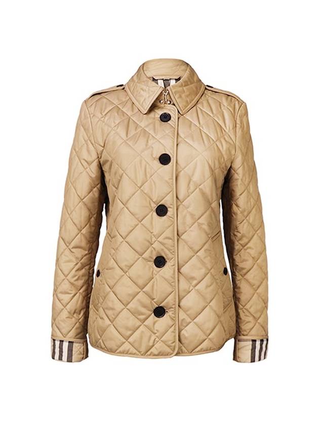Luxury Burberry Frankby Quilted Jacket Beige