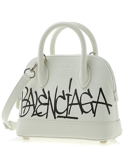 Luxury Balenciaga Trending 2025 Ville Graffiti Tote Bag White
