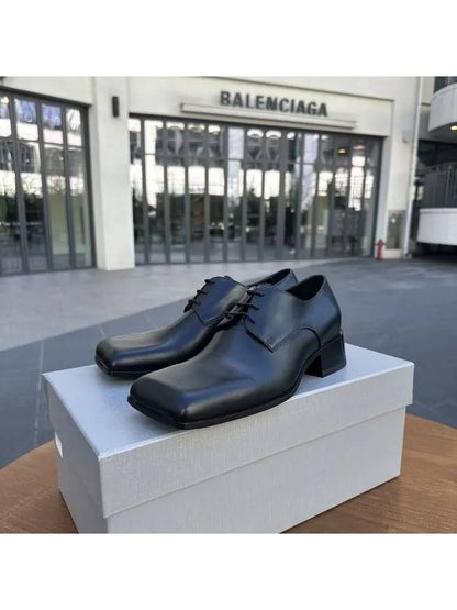 Luxury Balenciaga Trending 2025 Work Lace-Up Derby Black