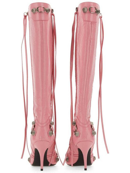 Luxury Balenciaga Trending 2025 cagolian long boots pink