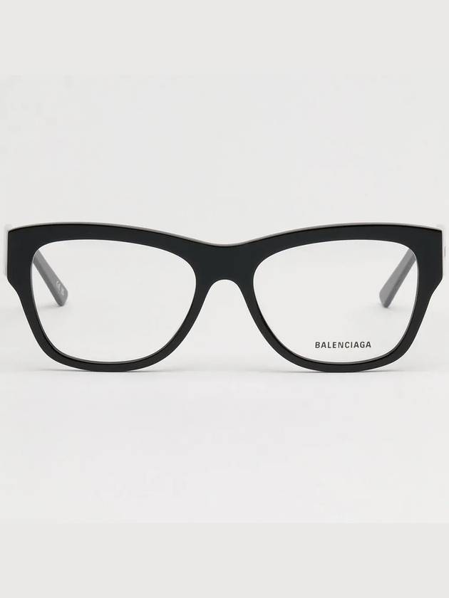 Luxury Balenciaga Trending 2025 Acetate Square Eyeglasses Black