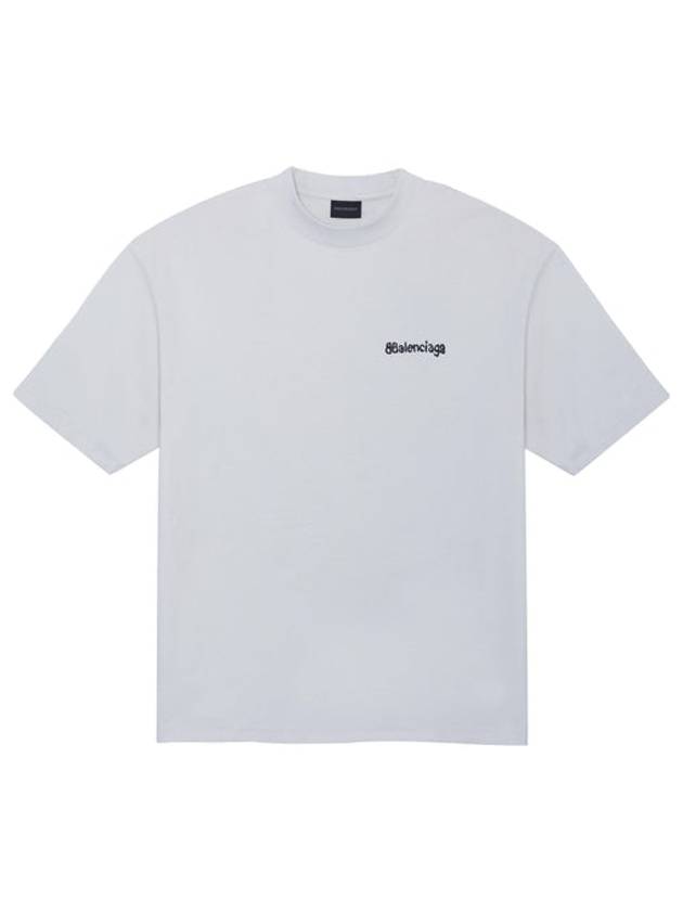 Luxury Balenciaga Trending 2025 Logo Crew Neck Short Sleeve T-Shirt White