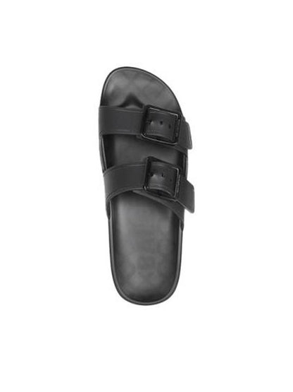 Luxury Balenciaga Trending 2025 Mallorca Strappy Leather Slippers Black