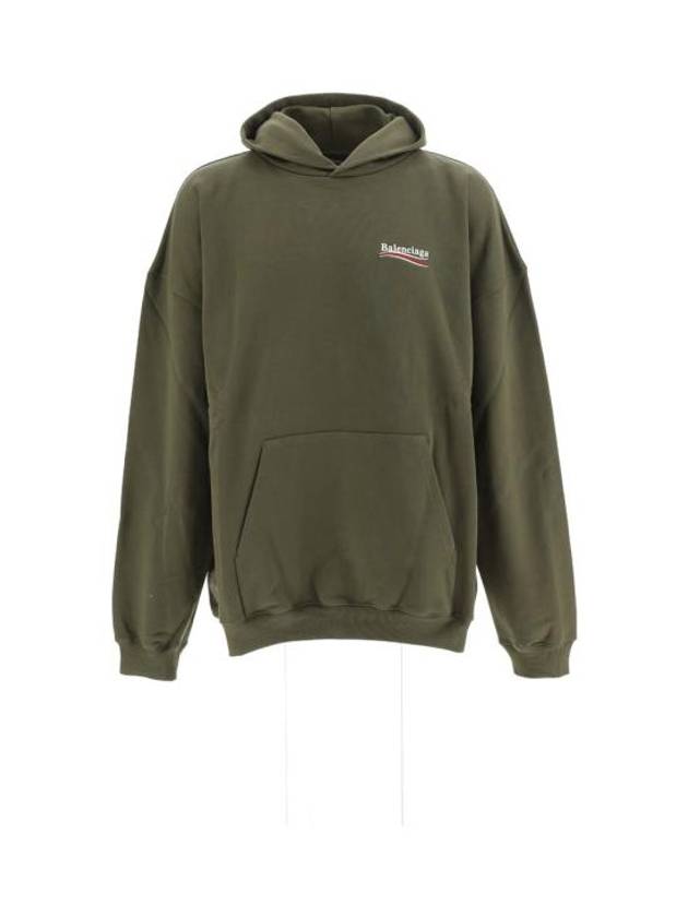 Luxury Balenciaga Trending 2025 Men's Political Campaign Large Fit Hoodie Khaki