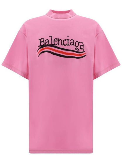 Luxury Balenciaga Trending 2025 Inside Out Cotton Short Sleeve T-Shirt Pink