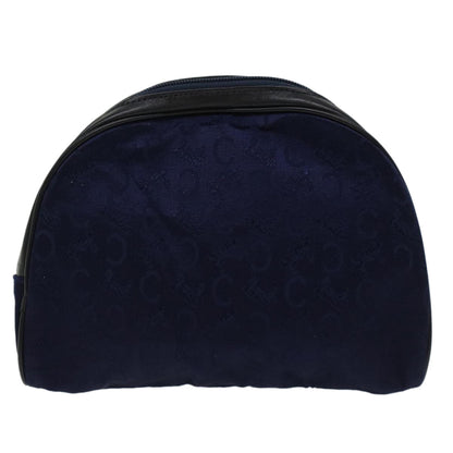 Luxury CELINE C Macadam Pouch Canvas Navy Black  ac2167