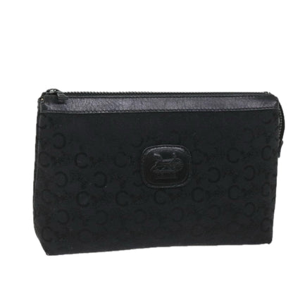 Luxury CELINE C Macadam Canvas Pouch Black  ac2399