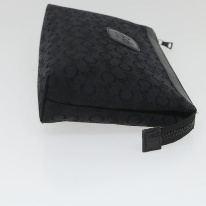 Luxury CELINE C Macadam Canvas Pouch Black  ac2399