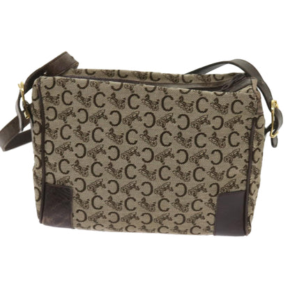 Luxury CELINE C Macadam Canvas Shoulder Bag Brown  ac2739