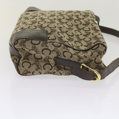 Luxury CELINE C Macadam Canvas Shoulder Bag Brown  ac2739