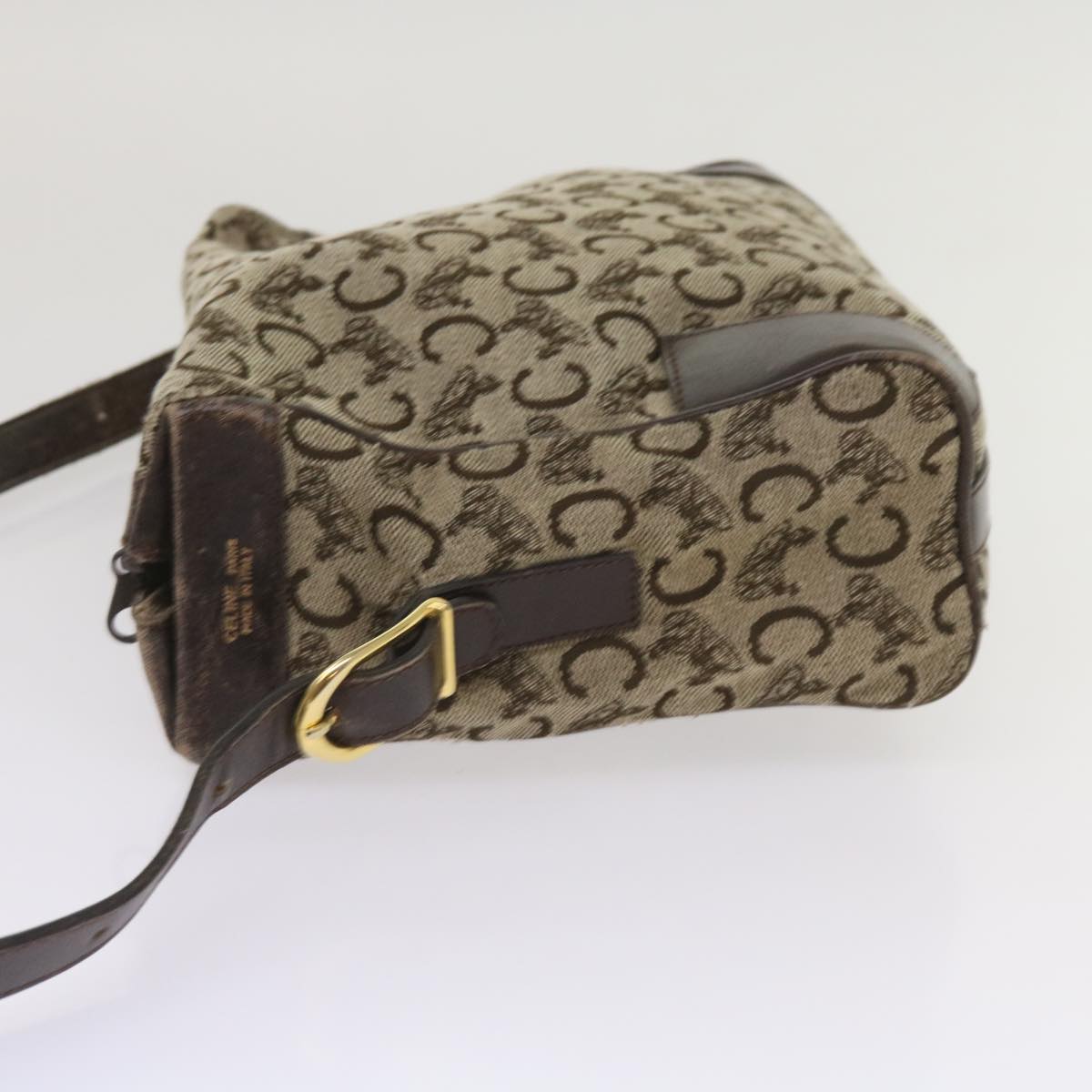 Luxury CELINE C Macadam Canvas Shoulder Bag Brown  ac2739