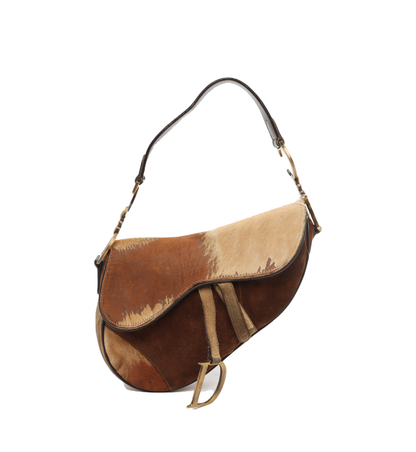 Dior Saddle Vintage Brown Suede Medium