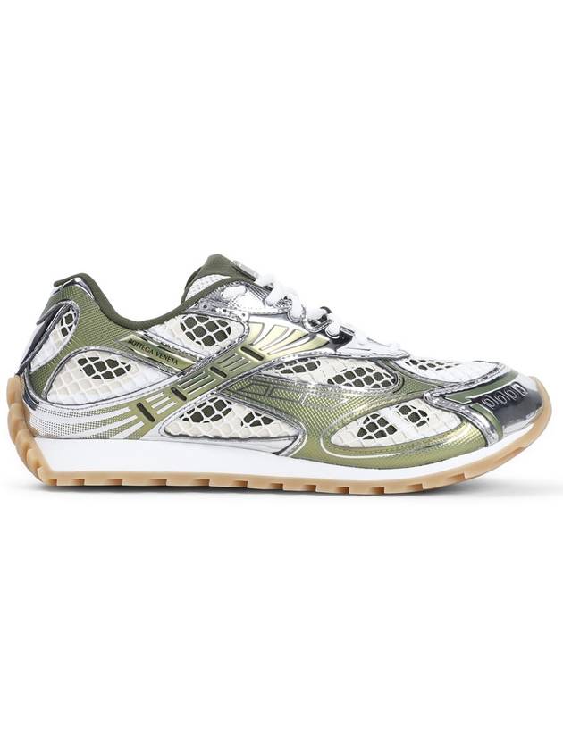 Luxury Bottega Veneta Orbit Mesh Rubber Low Top Sneakers Green