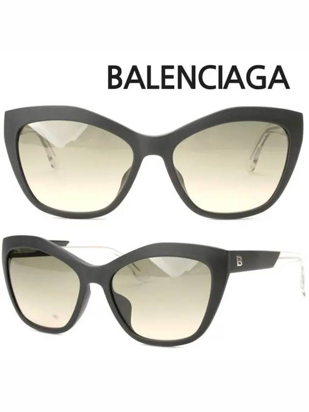 Luxury Balenciaga Trending 2025 Eyewear Matte Frame Sunglasses Black