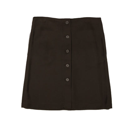 BTV-XBTM-0053/44 571964VA6F0_8812 Chocolate Luxury Bottega Veneta Button Down Skirt
