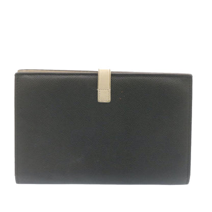 Luxury CELINE Large Strap Wallet Leather Black  ai152