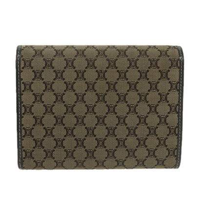 Luxury CELINE Macadam Canvas Wallet Beige  ai707