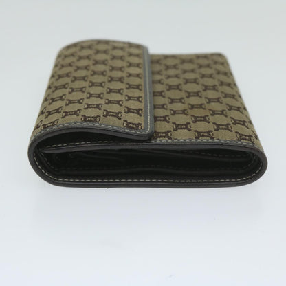 Luxury CELINE Macadam Canvas Wallet Beige  ai707
