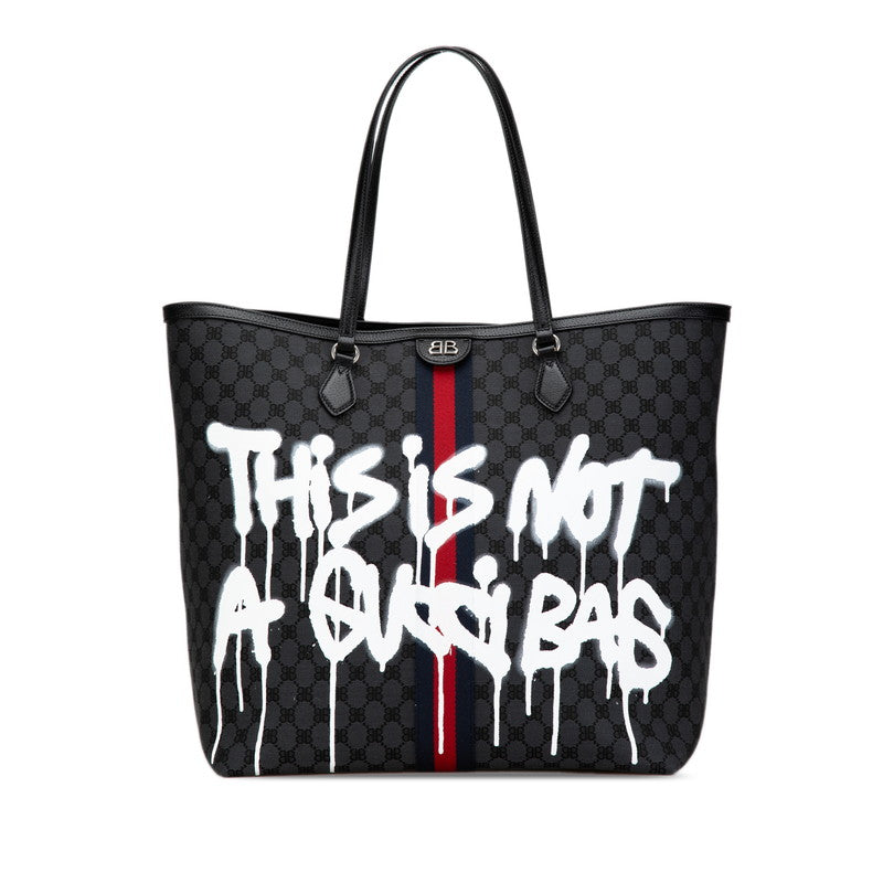 Gucci x Luxury Balenciaga Trending 2025 Graffiti Large Tote Bag 680127