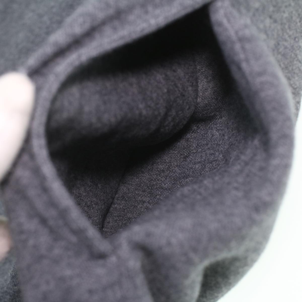 Luxury CELINE Sweatshirt Dress Cotton M Gray Black  am3981