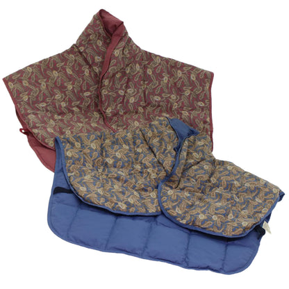 Luxury CELINE Paisley Shoulder Jacket Cotton 2Set Red Blue  am4784
